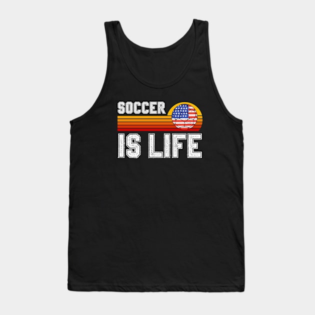 Soccer Is Life Tank Top by footballomatic